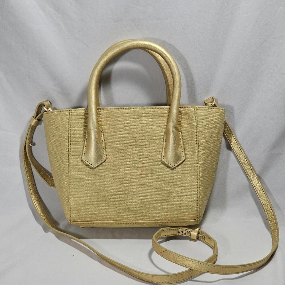 Dagne Dover 901 Champagne Coated Canvas Shoulder Bag Purse F14-400-901-100 - Picture 6 of 15